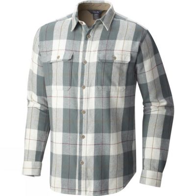 Camisa Mountain Hardwear Walcott Manga Larga Hombre Gris - Chile ZUC279586